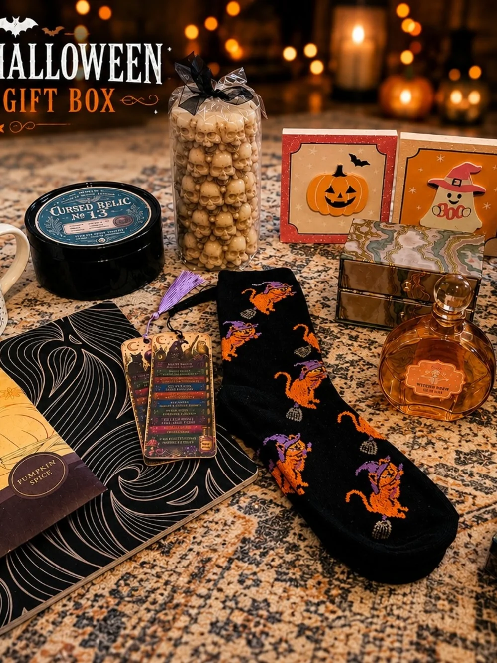 Haunted Halloween Mystery Box Spooky Goth Surprise Gift Box